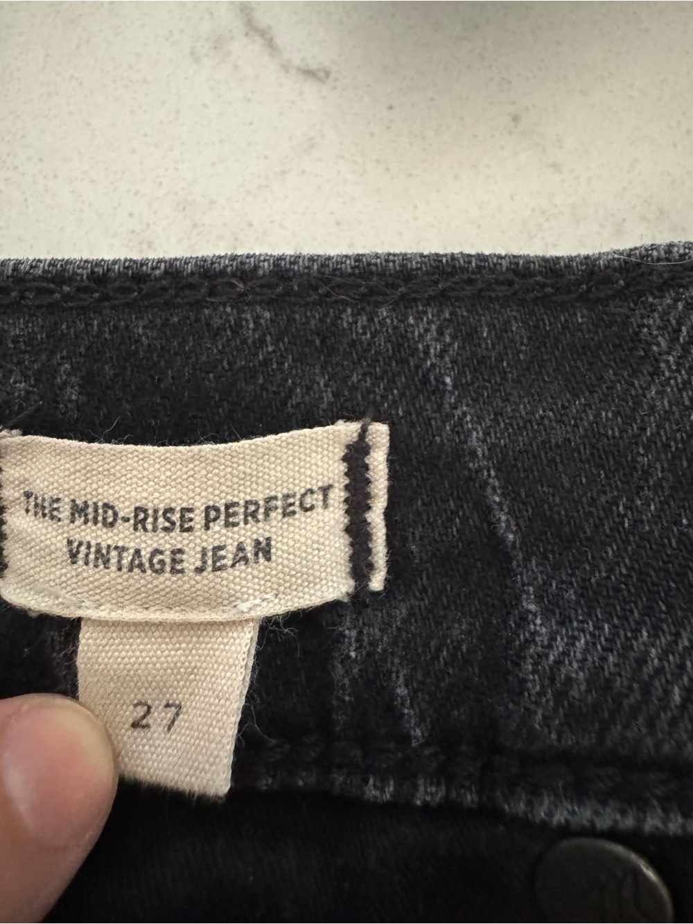 Madewell Washed Black Straight-Leg Jeans - Picture 5 of 7